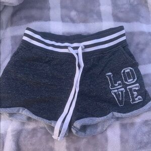 Women's medium grey/black shorts